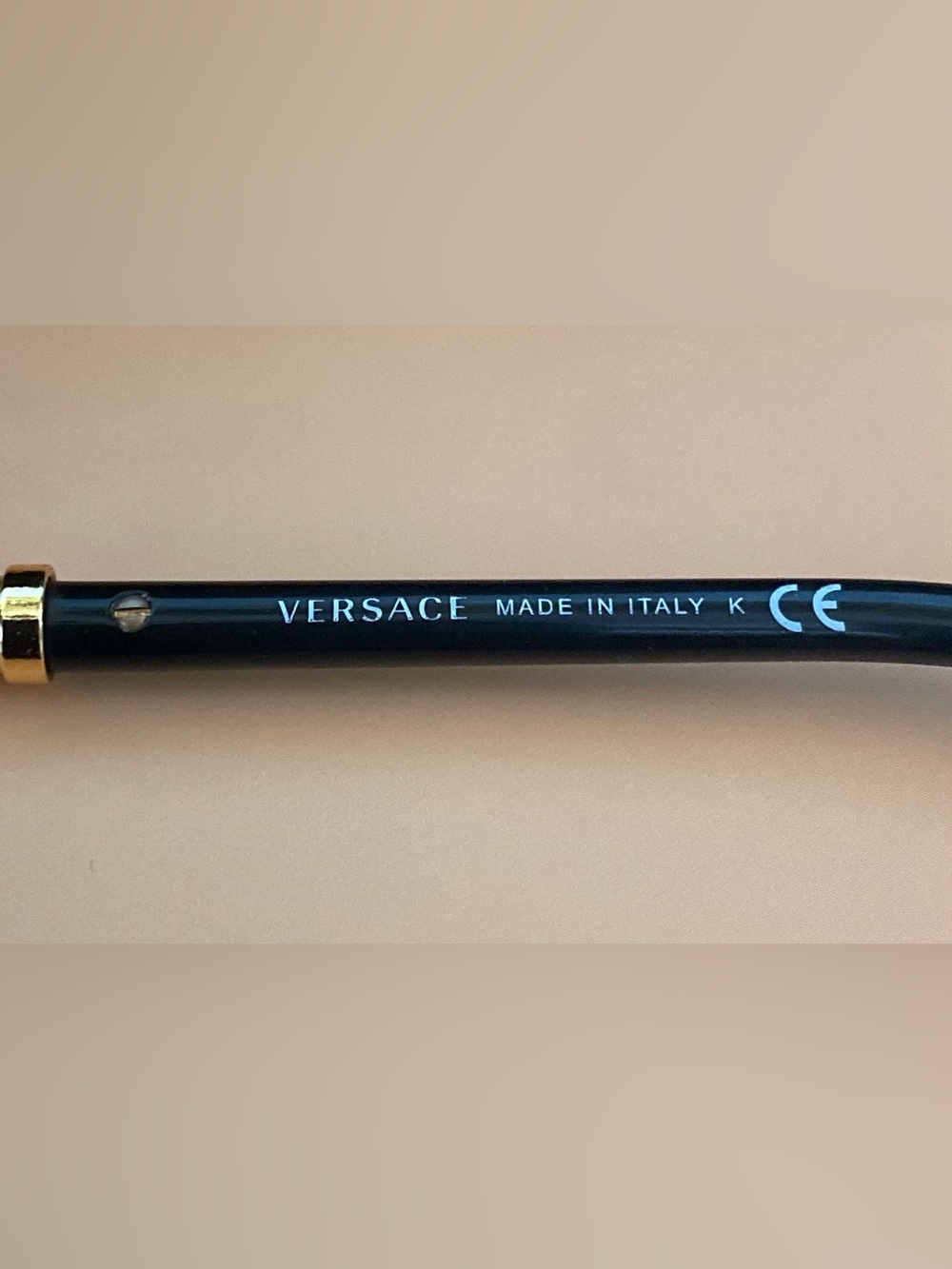 Versace Black Frame Brown Gradient Sunglasses with Gold Medusa Logo - Picture 7 of 16
